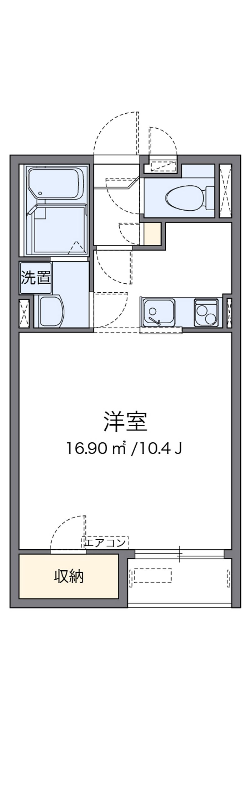 レオネクストＴａｋａｇｉｓｅ 間取図