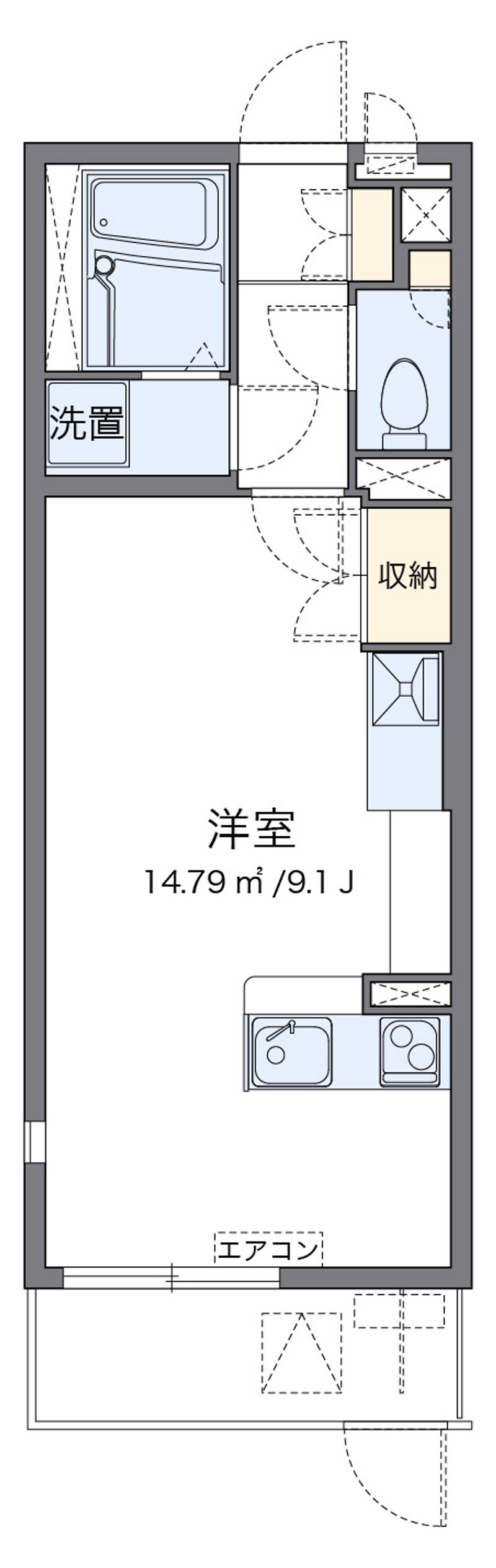 ミランダ浪華Ⅴ 間取図