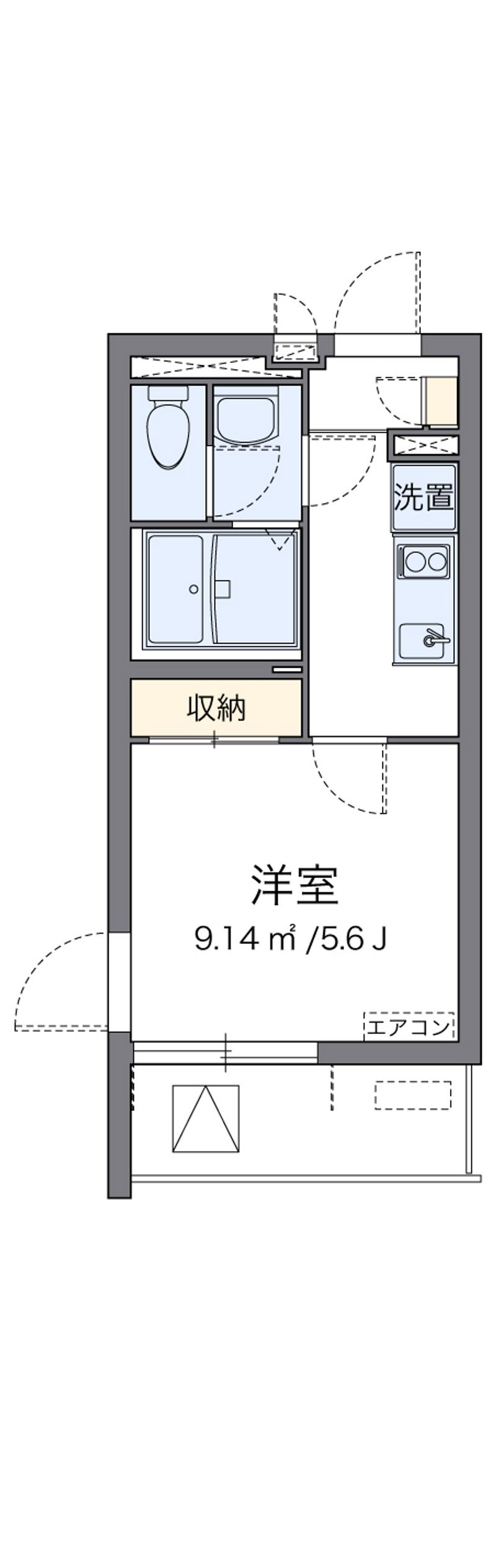クレイノナカロクフォー 間取図