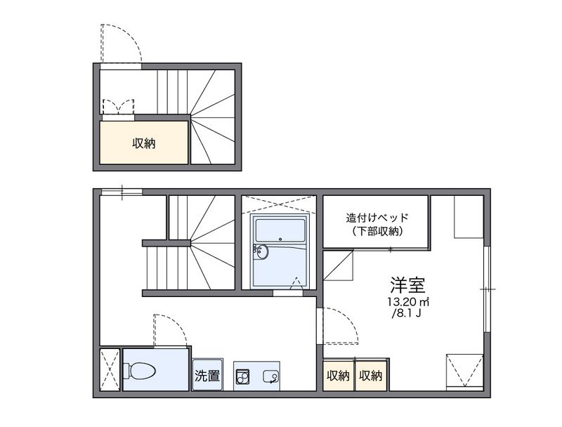 レオパレスベール 間取図