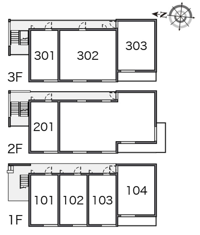 クレイノＰＩＡ 間取り配置図