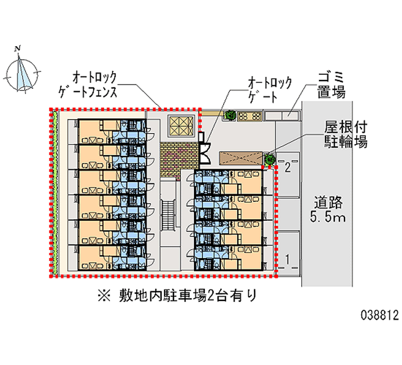 レオパレスソフィア　壱番館 区画図