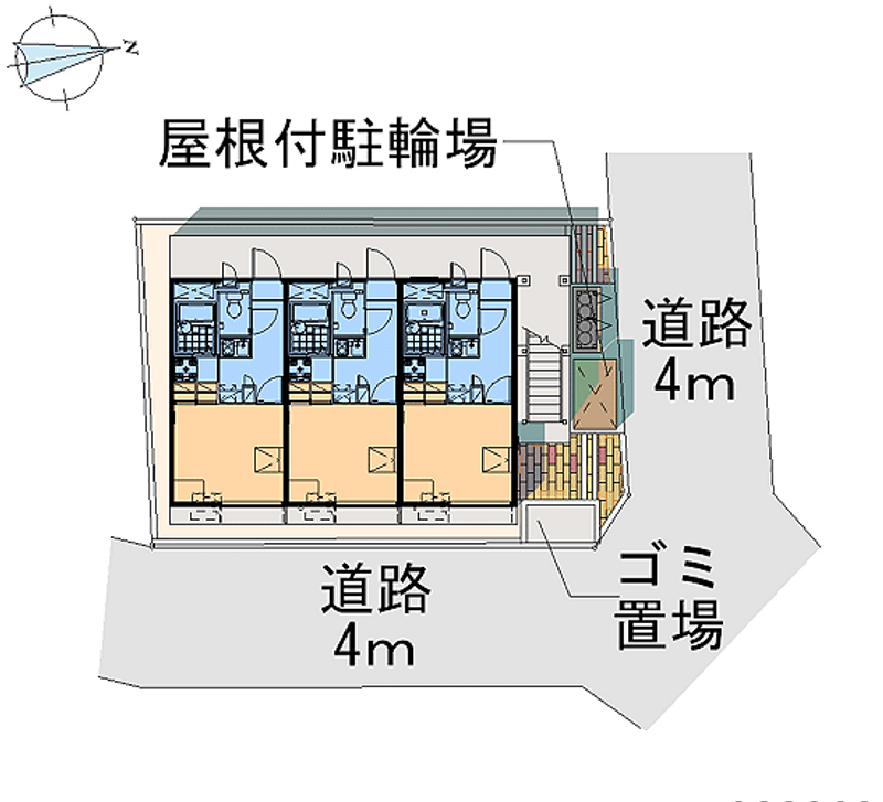 レオパレスシャンブル穴川 区画図