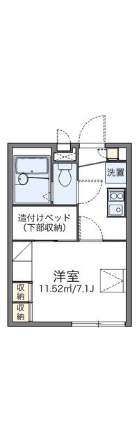 レオパレスフォンターナ 間取り図