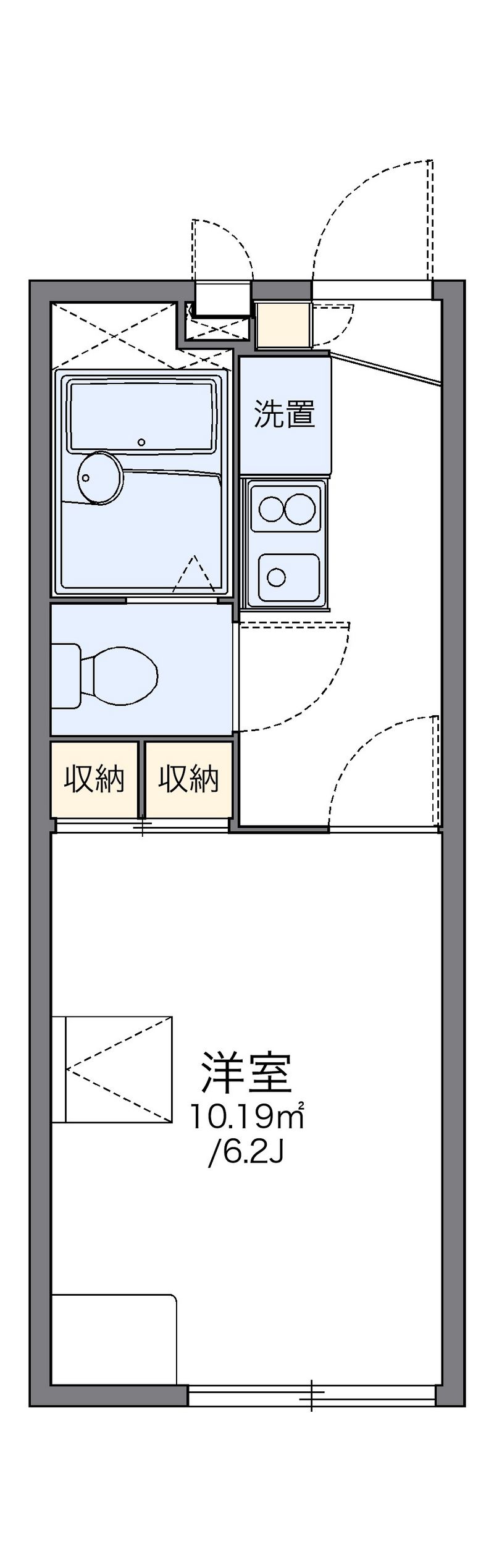 レオパレスバーディⅡ 間取図