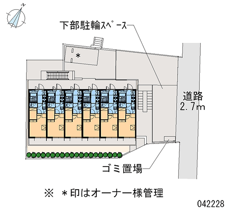 レオパレスキュア横浜 区画図