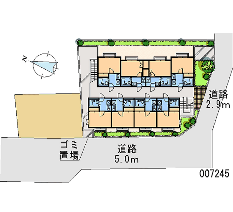 レオパレスデルニエ 区画図