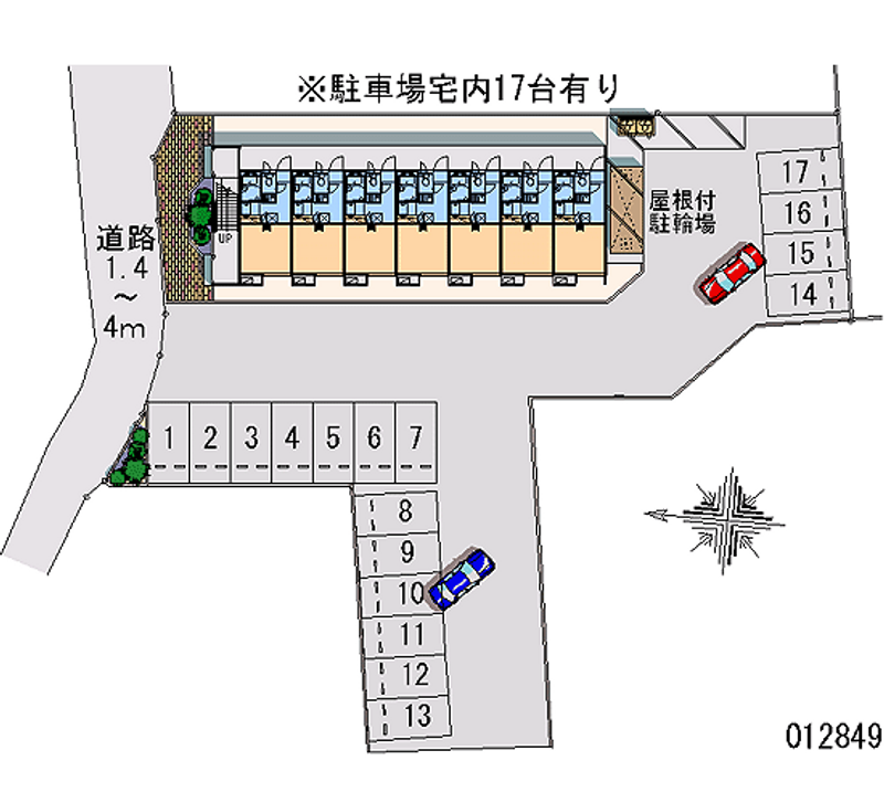 12849月租停车场