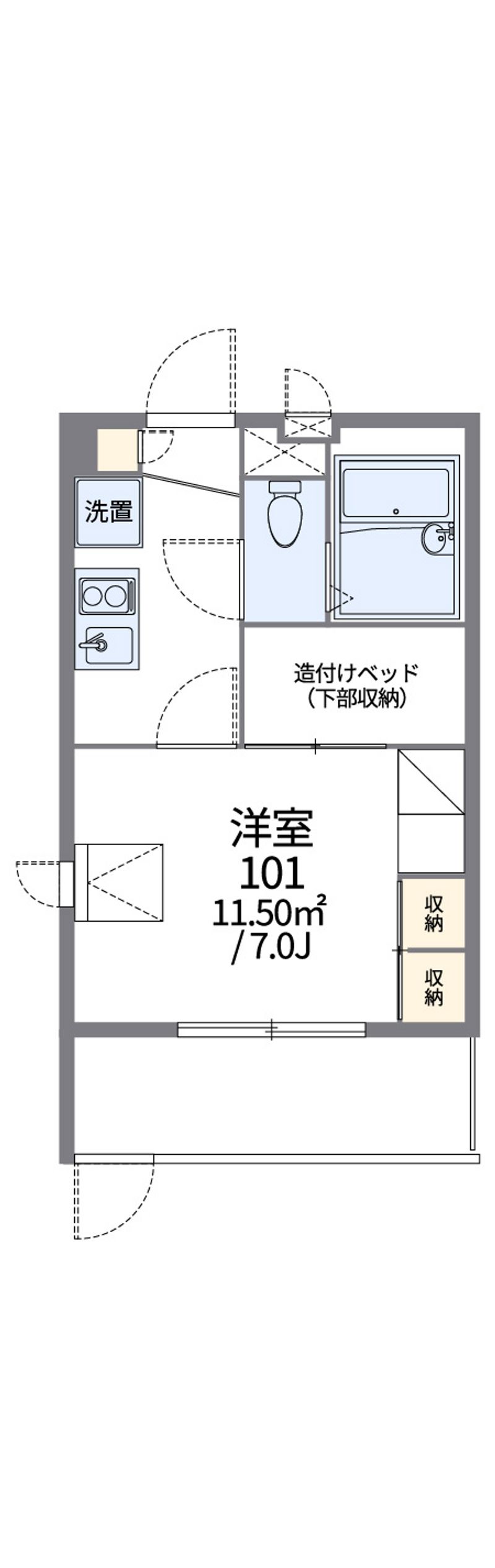 レオパレス大同 間取図