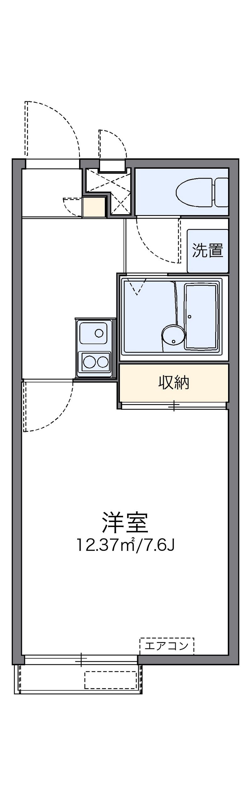 レオパレスガード１ 間取図