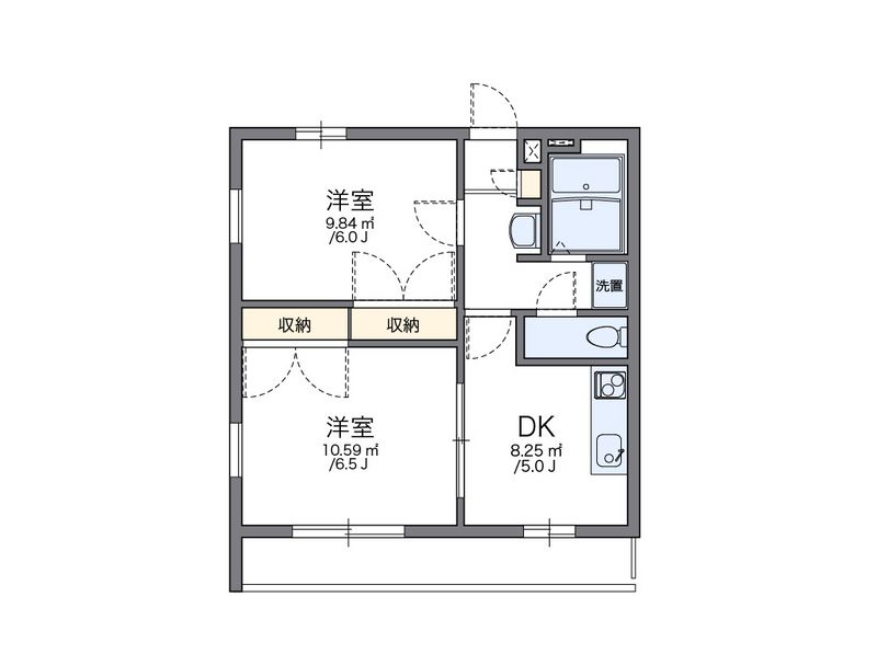 レオパレスＯＺ−３ 間取図