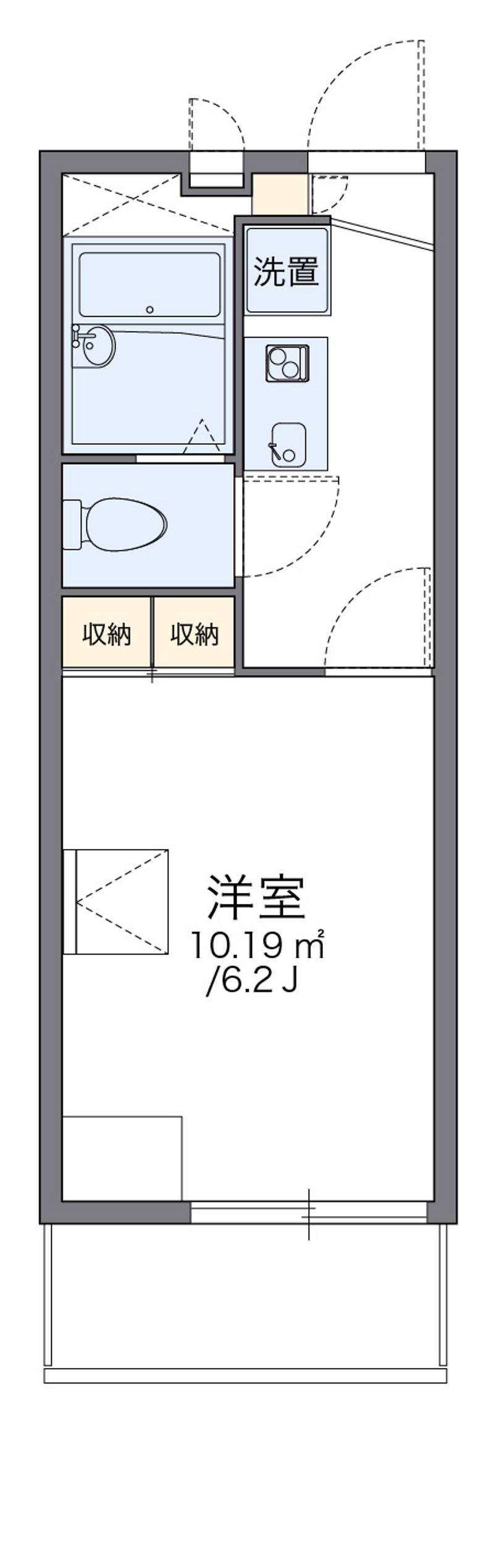 レオパレスアイビーハウス 間取図