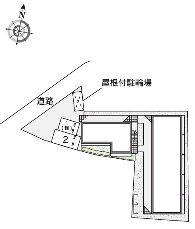レオパレスグレンツェ木戸 配置図