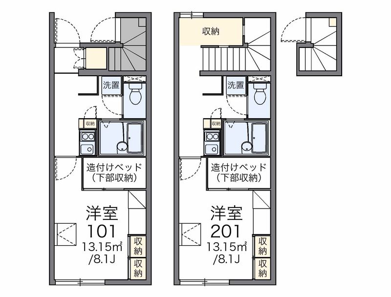 レオパレスヴェルソー 間取図