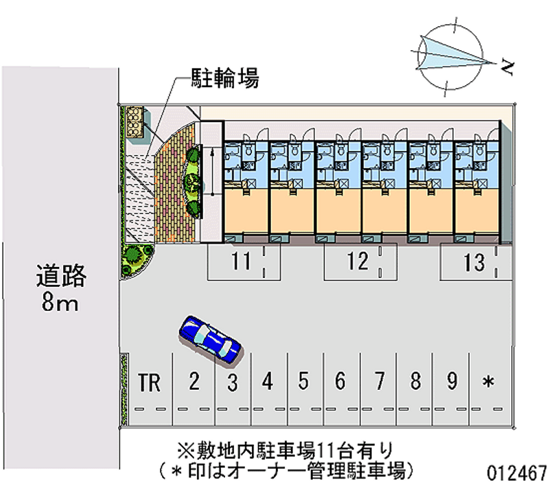 12467月租停车场