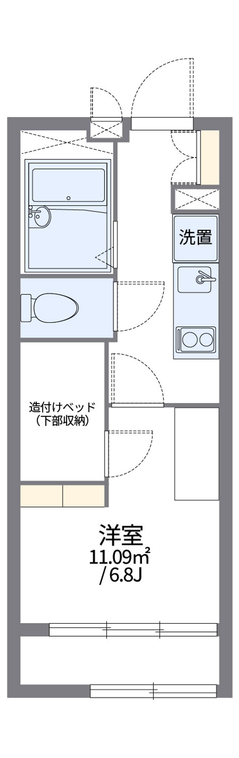 レオパレスＢＯＮＨＥＵＲ弐番館 間取図