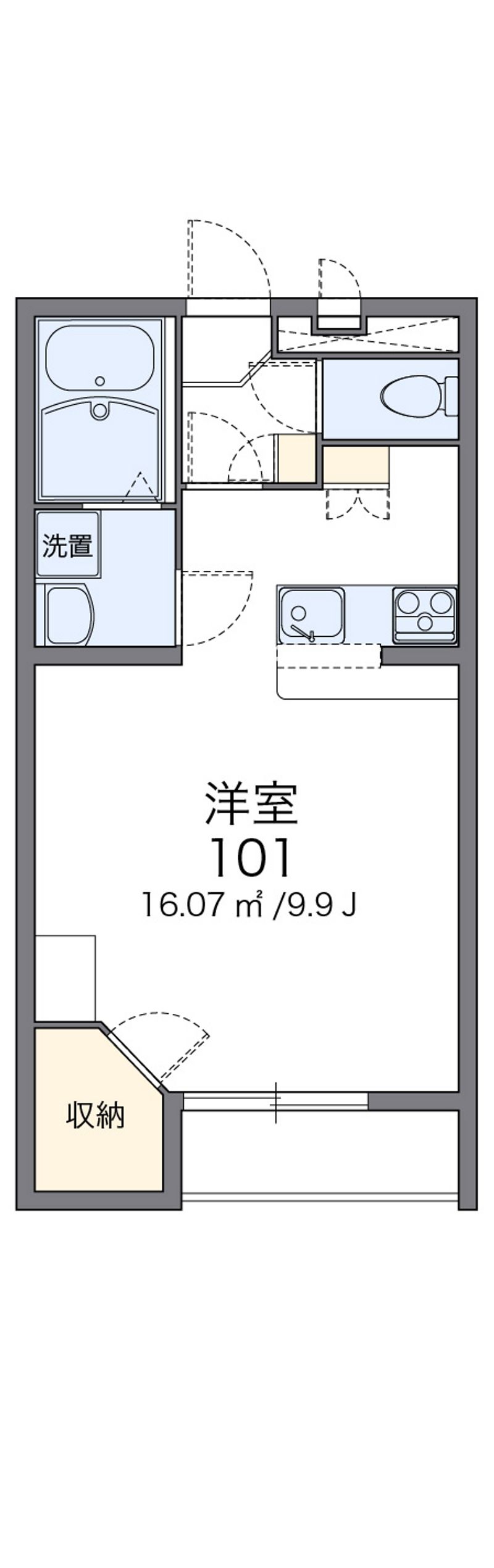 レオパレスアムール　ＩＷＡＯⅡ 間取図