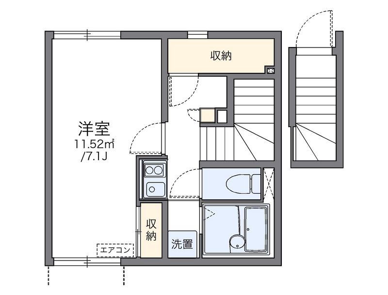 レオネクスト昭徳Ⅲ 間取図
