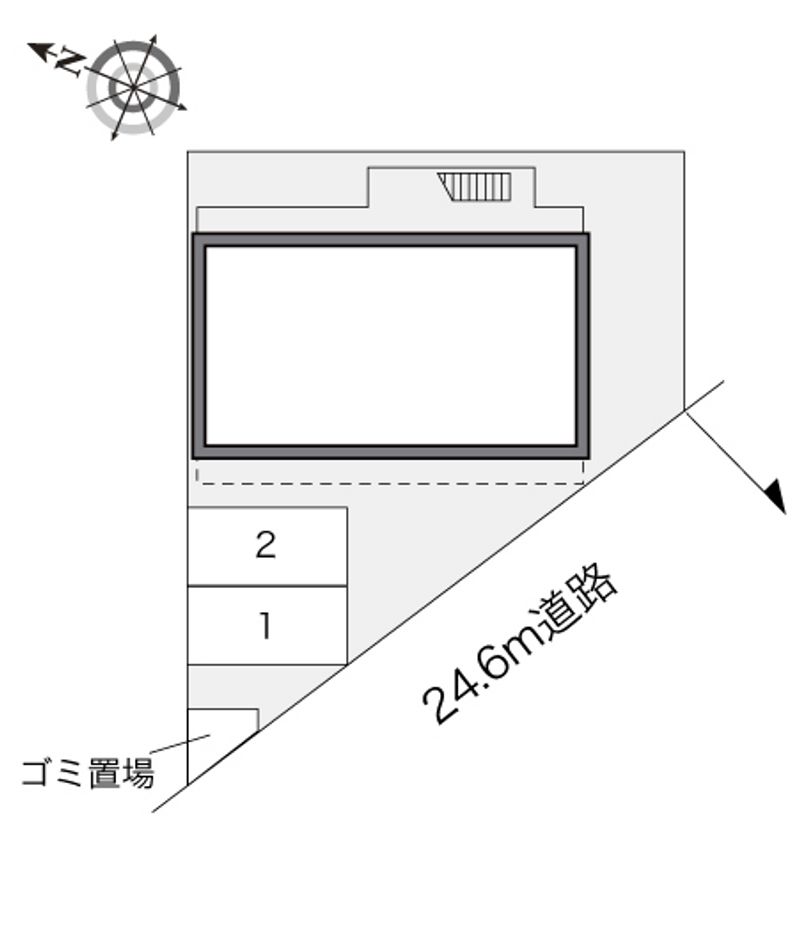 レオパレスフォレスト 配置図