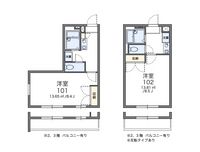 レオパレス昭和 間取り図