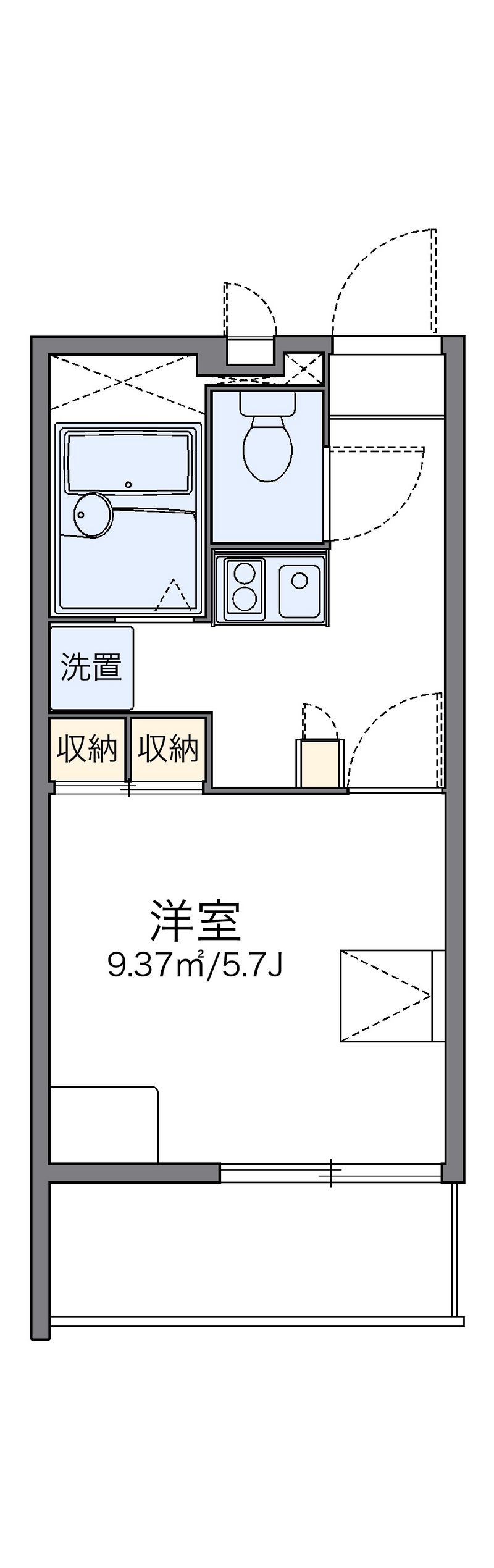 レオパレスストーリア 間取図