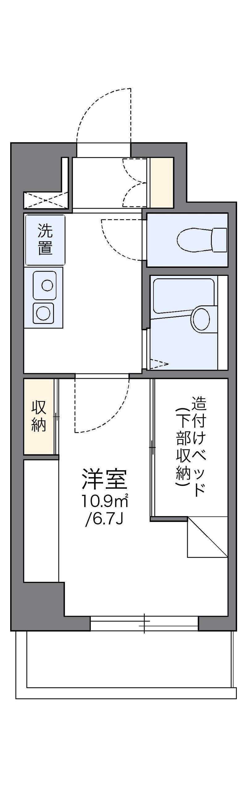 レオパレス宇田川町マンション 間取図