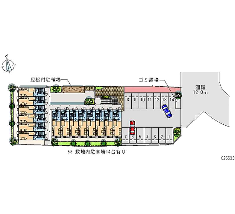 レオパレスＣＯＭＦＯＲＴ 区画図