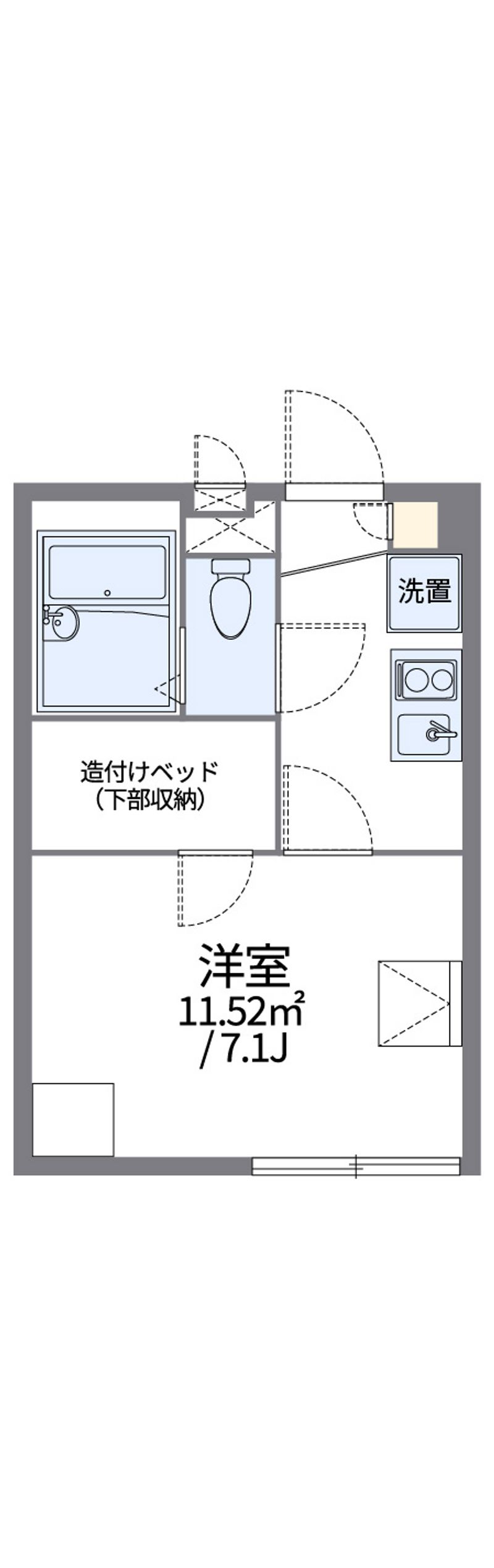 レオパレスＬａ　Ｇｒａｚｉａ 間取り