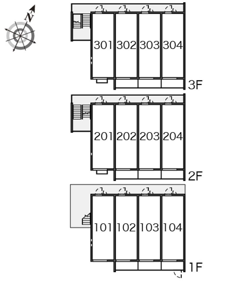 クレイノル　ディネ 間取り配置図
