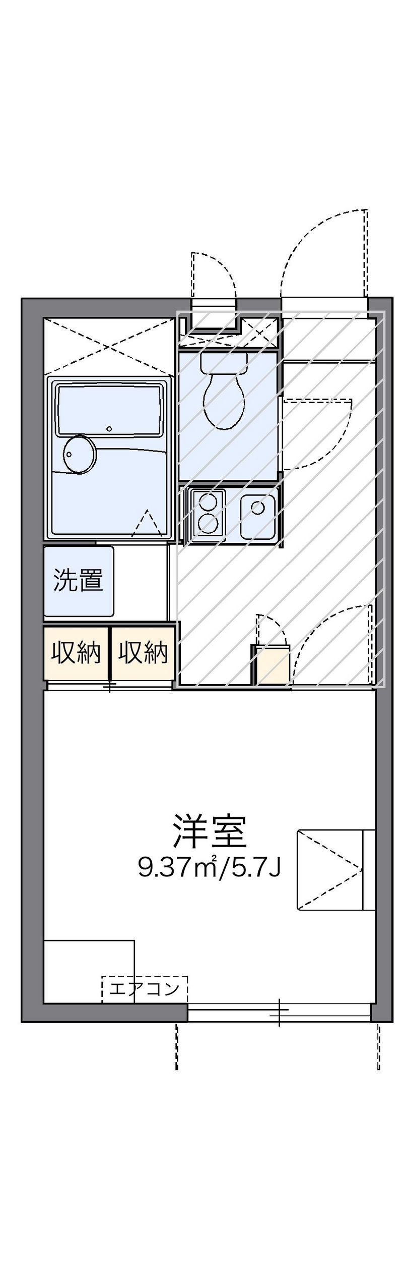 レオパレス大学前 間取図