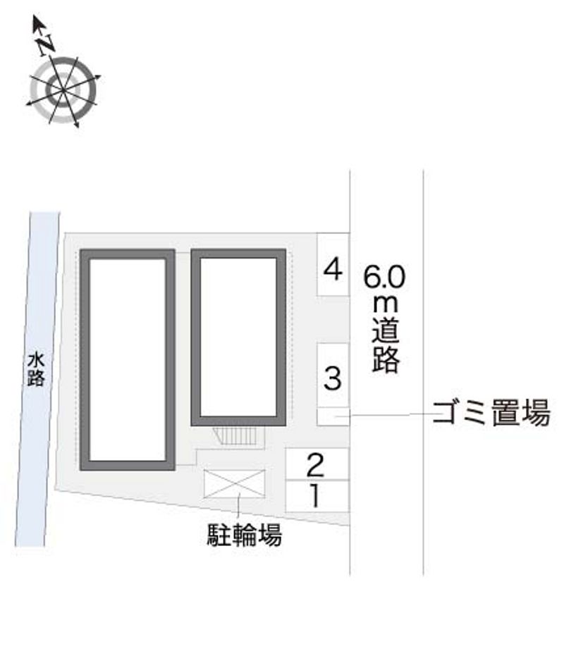 レオパレスぺルラ 配置図