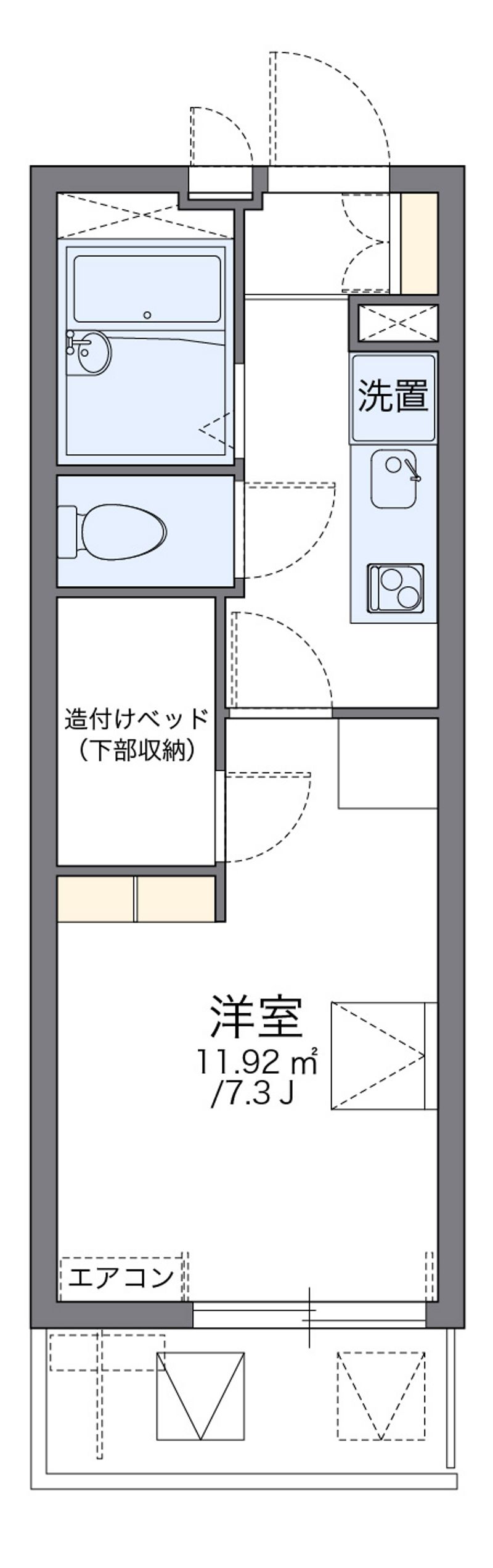 レオパレスＶＩＥＷ福島 間取図