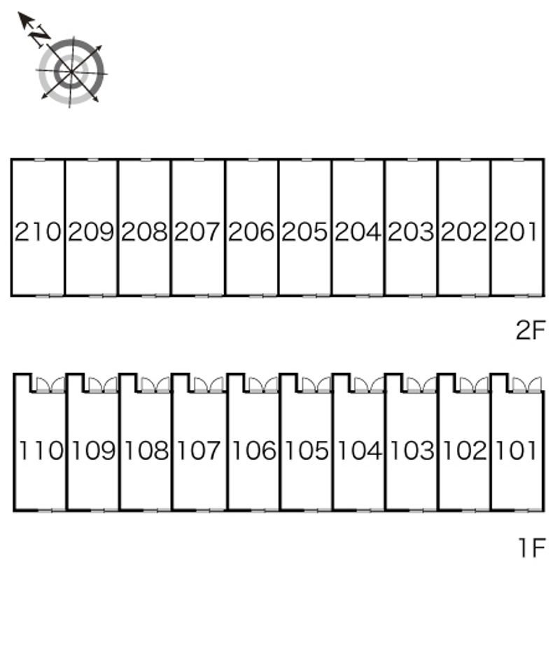 レオパレス三田 間取配置図