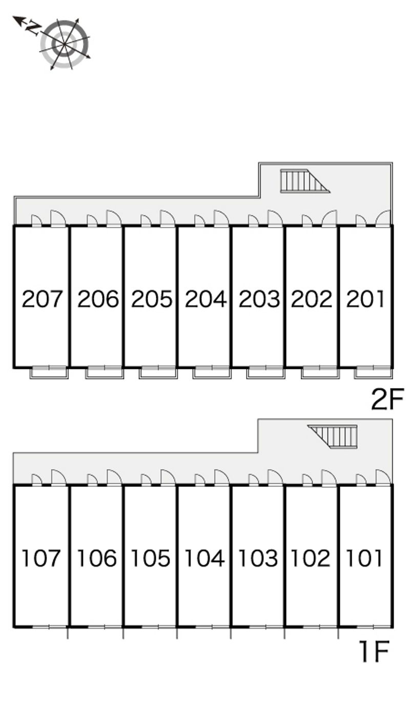 レオパレスペニーハイツⅡ 間取配置図