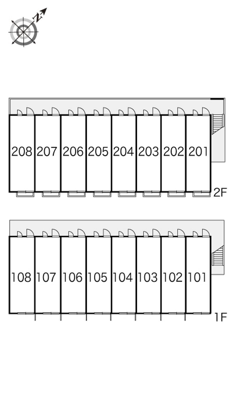 レオパレスエブリワン 間取配置図