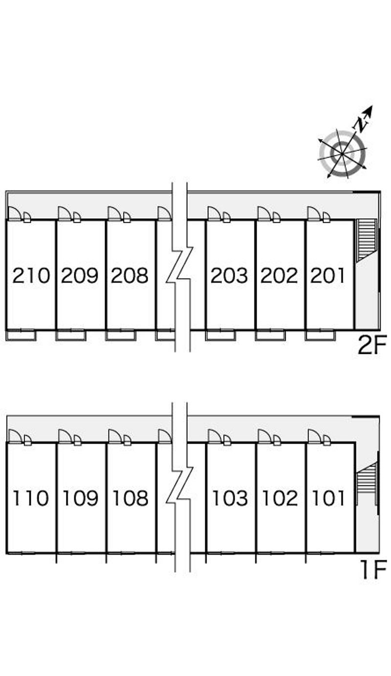 レオパレスコスモス 間取配置図