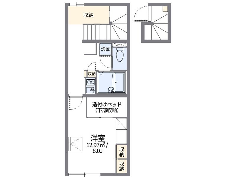 レオパレスディアコートポエム 間取図