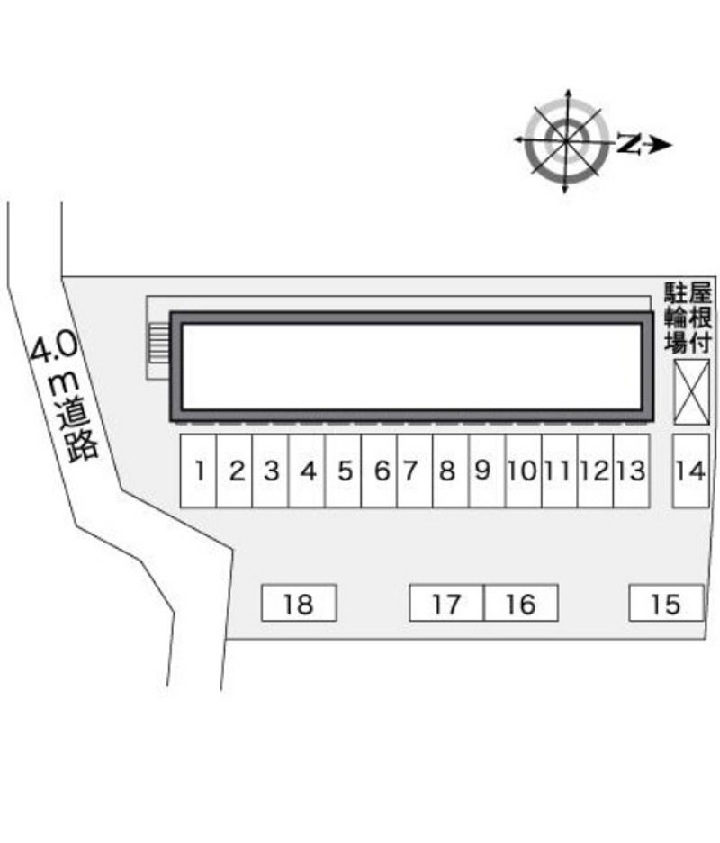 レオパレス祇園 駐車場