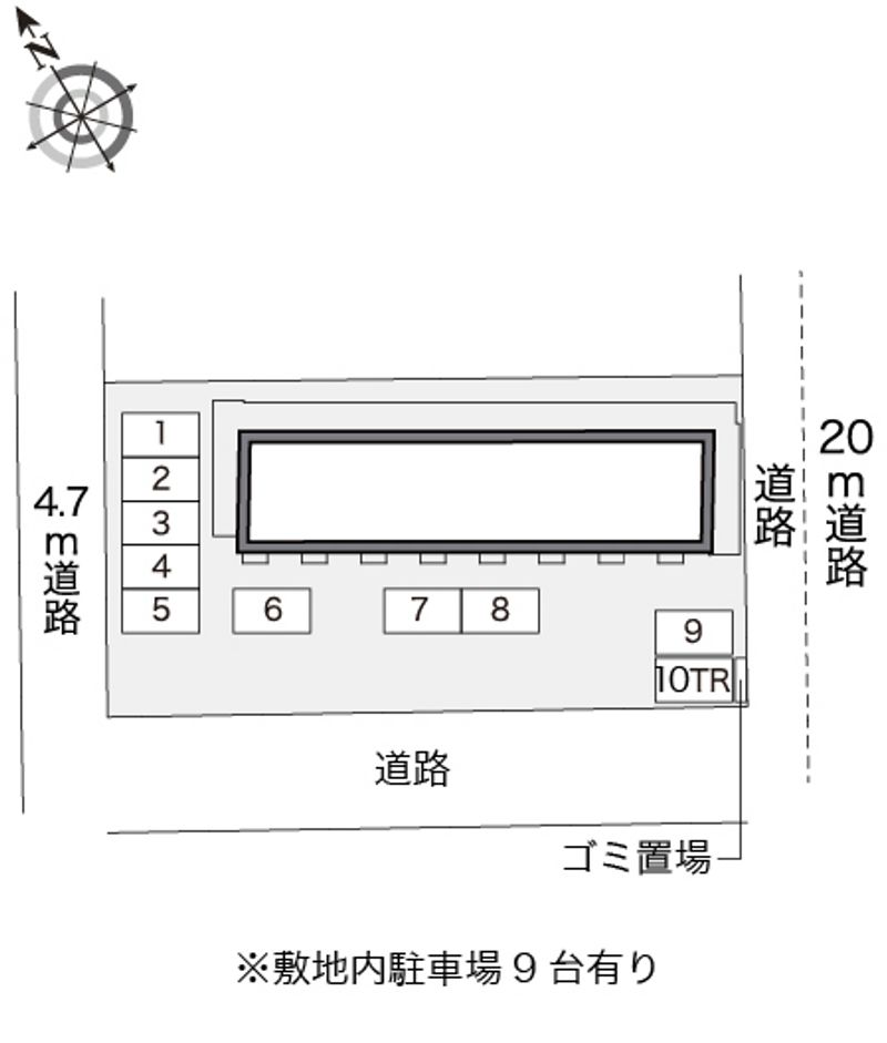 レオパレス高堂 配置図