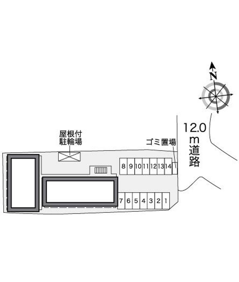 レオパレスＣＯＭＦＯＲＴ 配置図