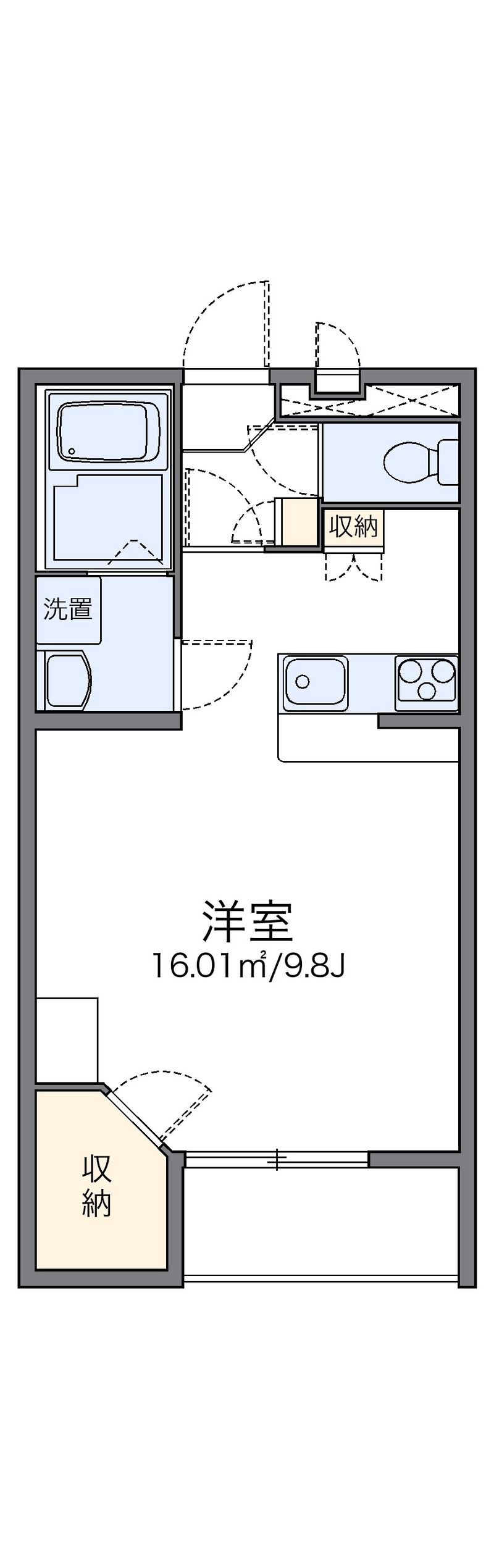 レオパレスファミリアシモサトⅡ 間取図