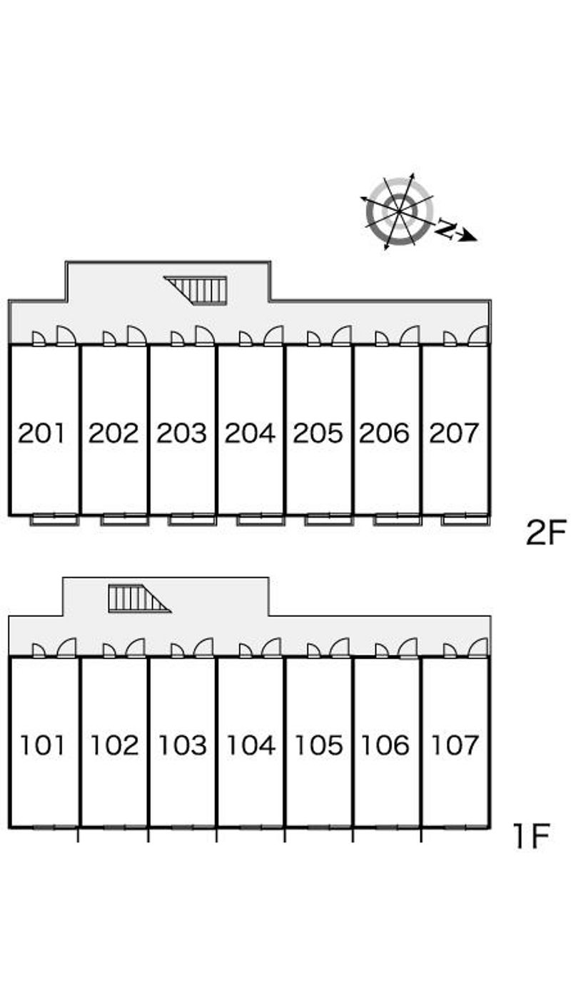 レオパレス夢千里 間取配置図