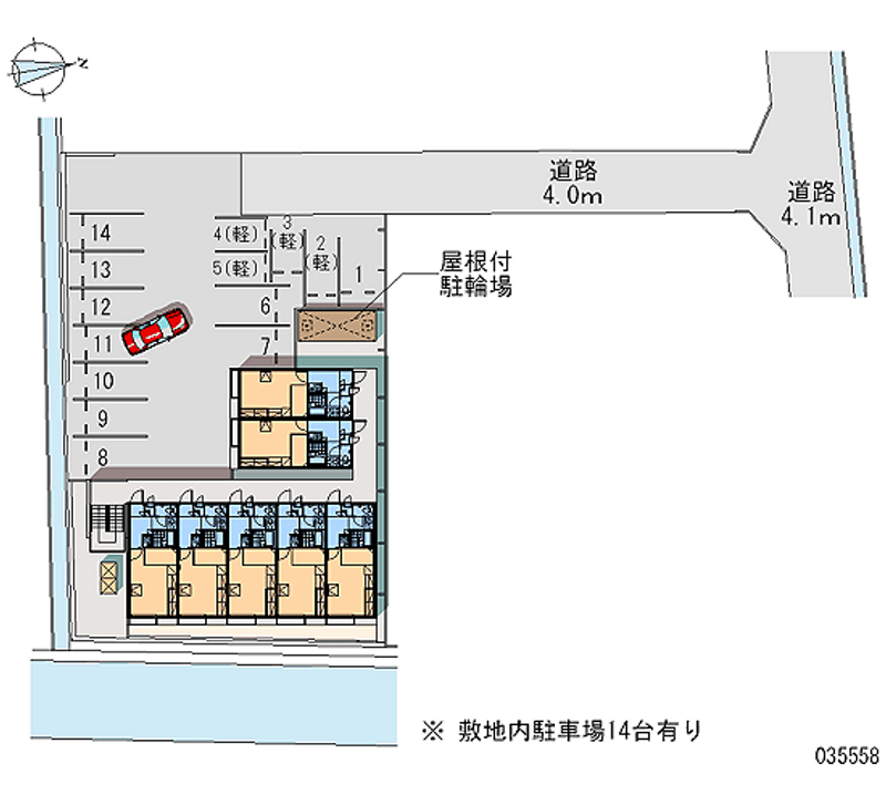 レオパレスＳ　ＣＯＵＲＴ 月極駐車場