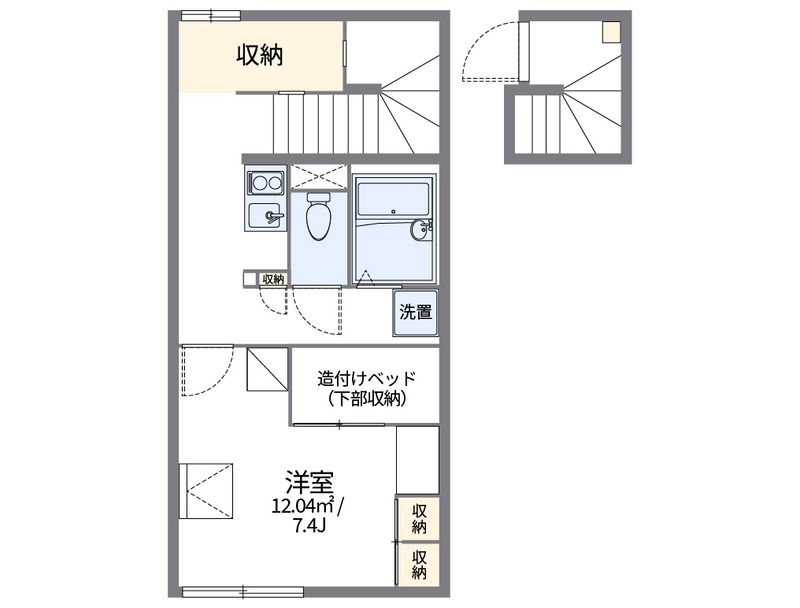 レオパレスＳｈｉｋｏｋｕ中央 間取図