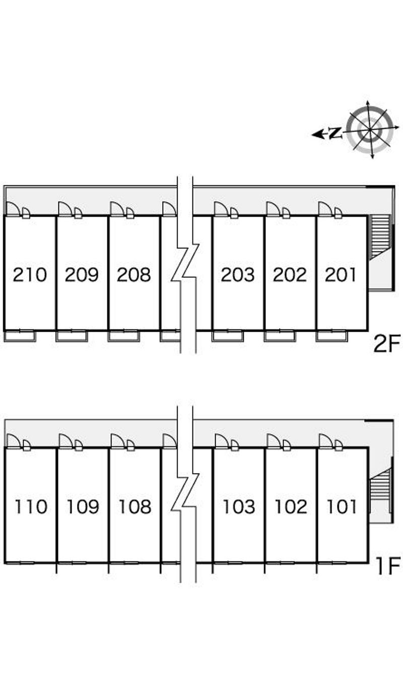 レオパレスグリーンシャトー 間取り配置図