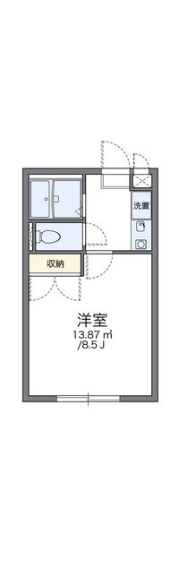 レオパレスサンローゼＡ 間取り図