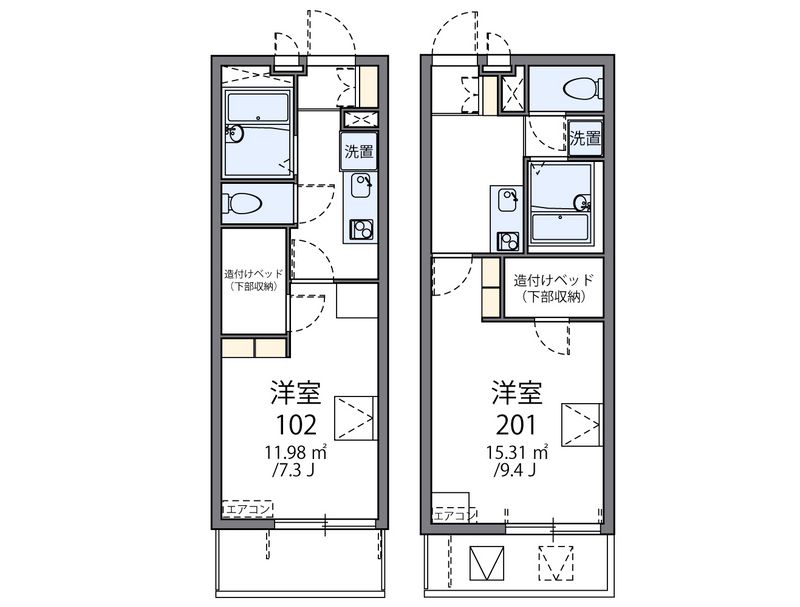 レオパレスチェリーハウス 間取図