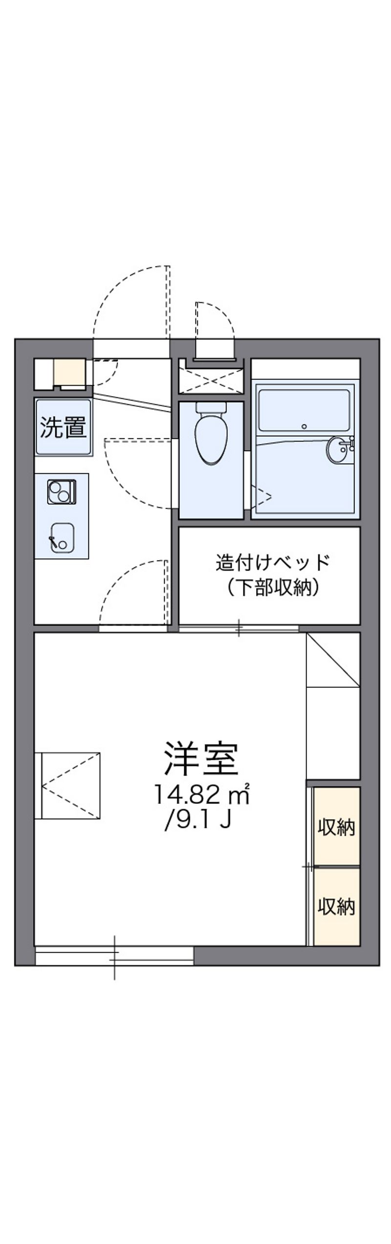 レオパレスさくら通り 間取図