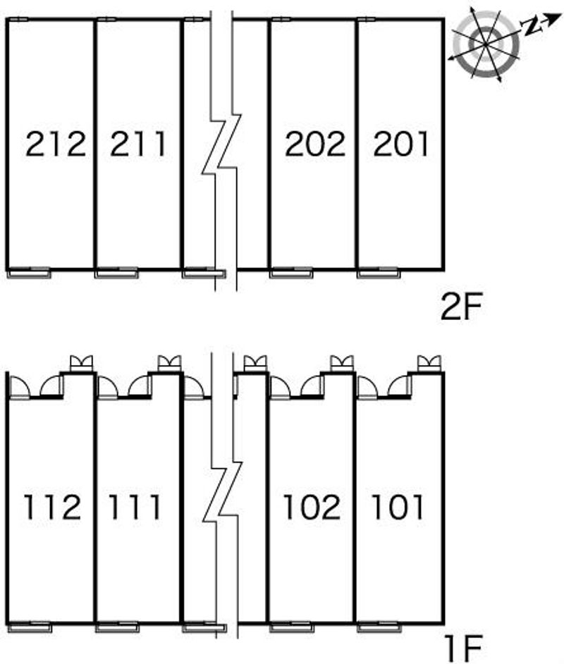 レオパレス葉月 間取配置図