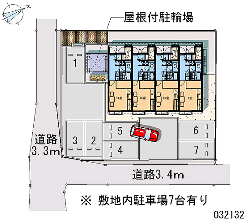 レオパレスＦＵＫＩＡＧＥⅡ 月極駐車場